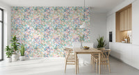 Papier peint à confettis abstraits aux couleurs éclatantes