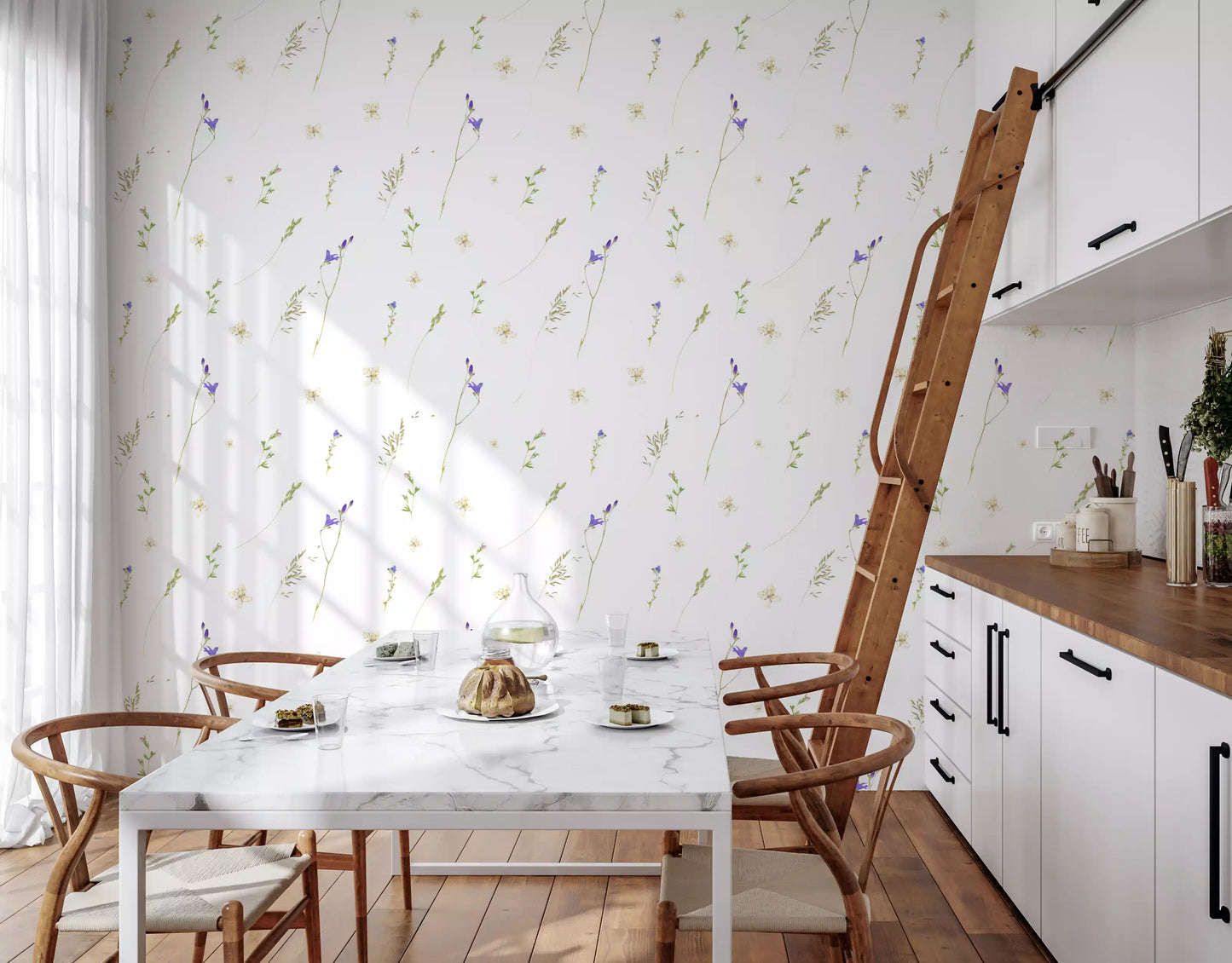 Botanical Pressed Grasses Wallpaper⁠