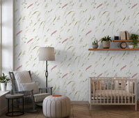 Rustic Meadow Sprigs -tapetti