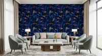 Papier peint Painted Harmony bleu nuit