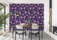 Velvet Peony Bloom Floral Art Wallpaper⁠