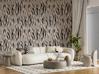 Abstrakt tapet med zebrastribet tekstur