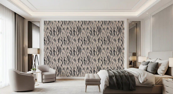 Abstract Zebra Stripe Texture Wallpaper⁠