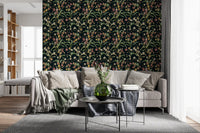 Midnight Botanical Orchard Wallpaper⁠