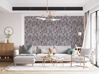 Muted Mauve Leaf Silhouette Wallpaper⁠