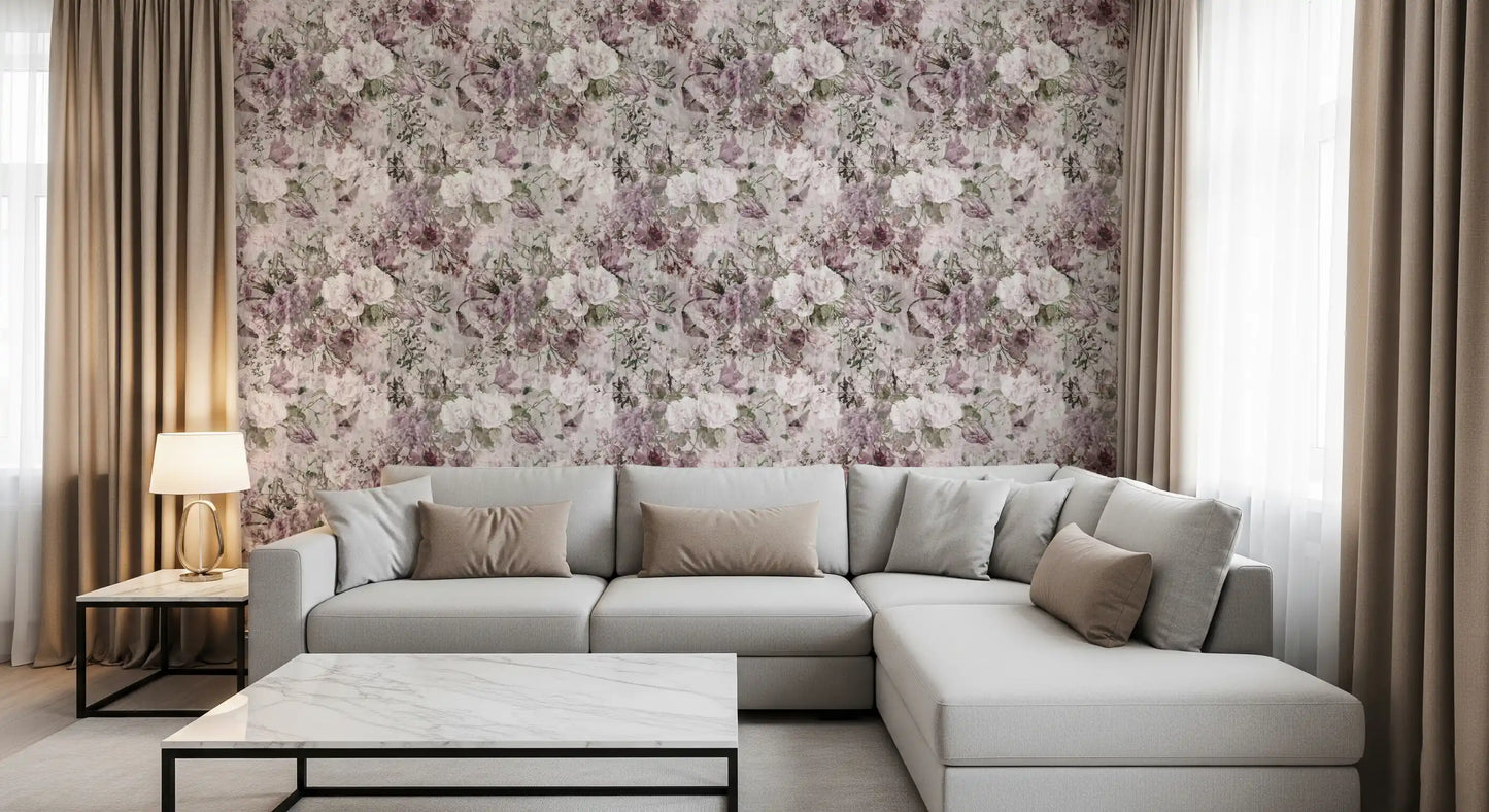 Vintage Botanical Floral Art Wallpaper⁠