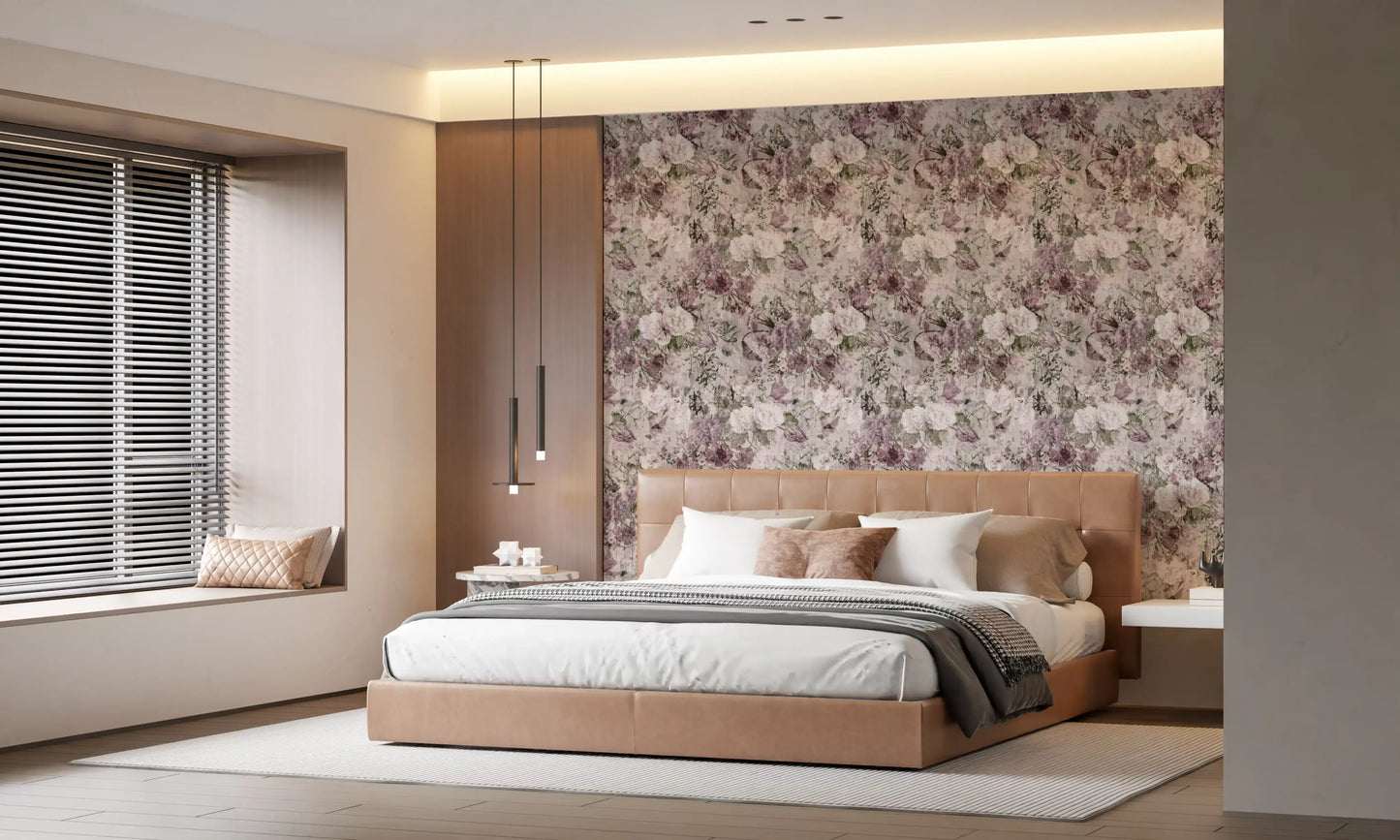 Vintage Botanical Floral Art Wallpaper⁠