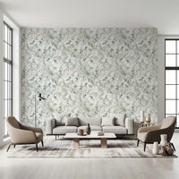Verdant Foliage Botanical Sketch Wallpaper⁠