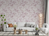 Papier peint « Pétales flottants rose poudré »