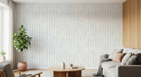 Soft Watercolor Vertical Leaf Vine Pattern Wallpaper⁠