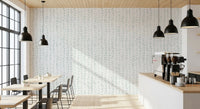 Soft Watercolor Vertical Leaf Vine Pattern Wallpaper⁠