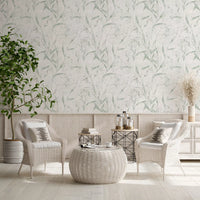 Ethereal Meadow Botanical Wallpaper⁠