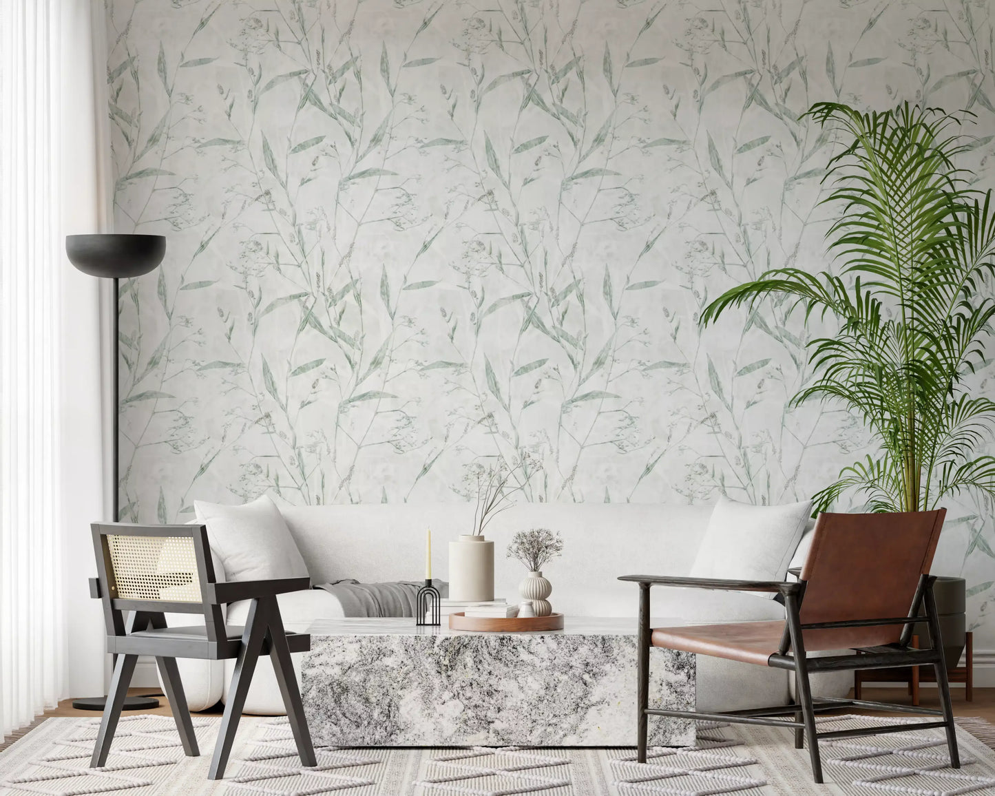 Ethereal Meadow Botanical Wallpaper⁠