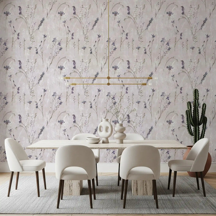 Ethereal Pressed Wildflowers Wallpaper⁠