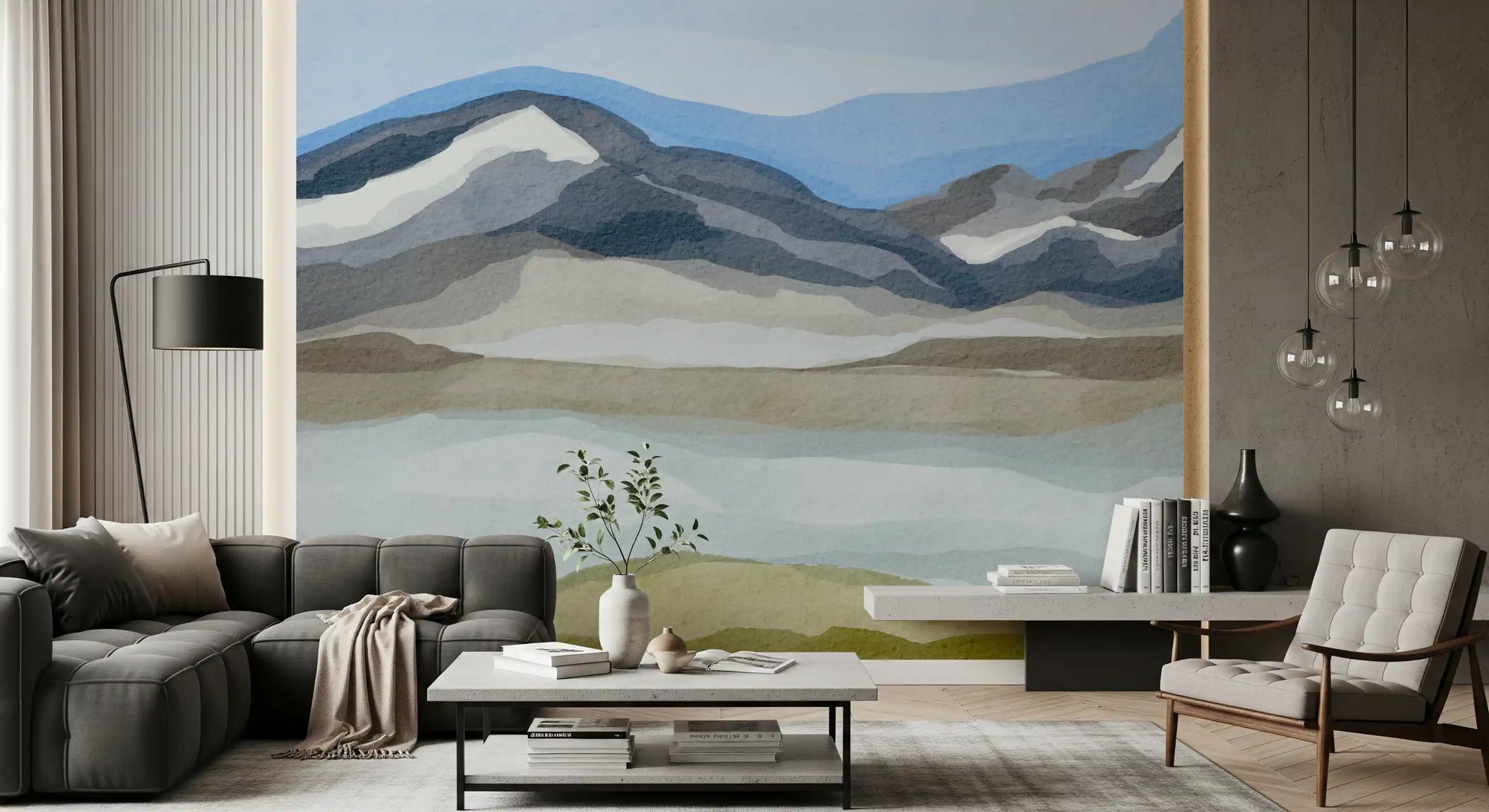 Fresque murale d’un fjord norvégien