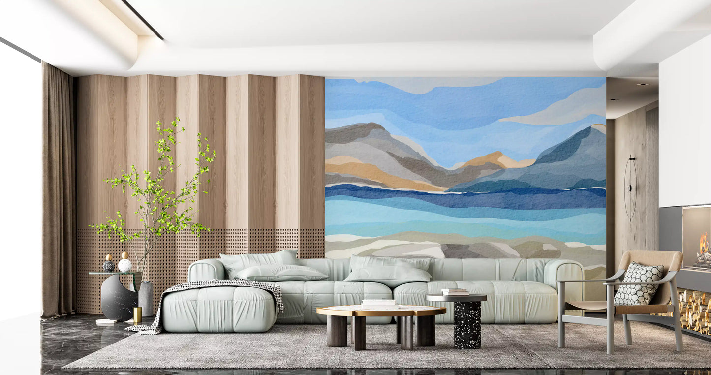 Mural de Parede Fiorde Escandinavo