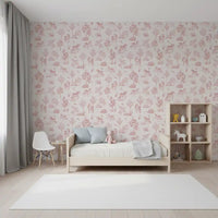 Betoverde blush-eenhoornweidebehangpaneel
