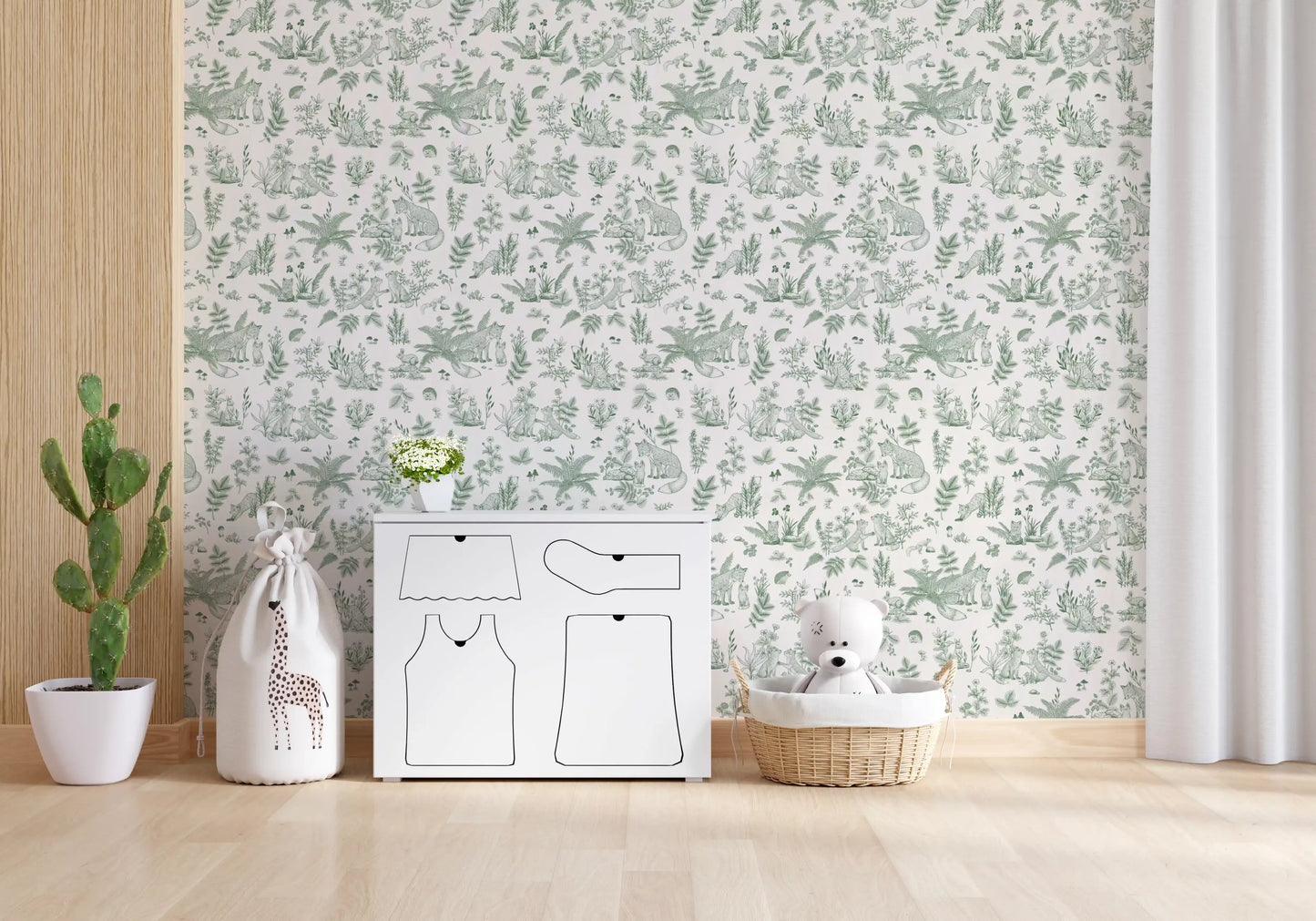 Forest Friends Sketch Wallpaper⁠