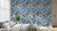 Royal Gemstones, Blau-Pastell-Tapete