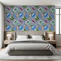 Royal Gemstones, Blau-Pastell-Tapete