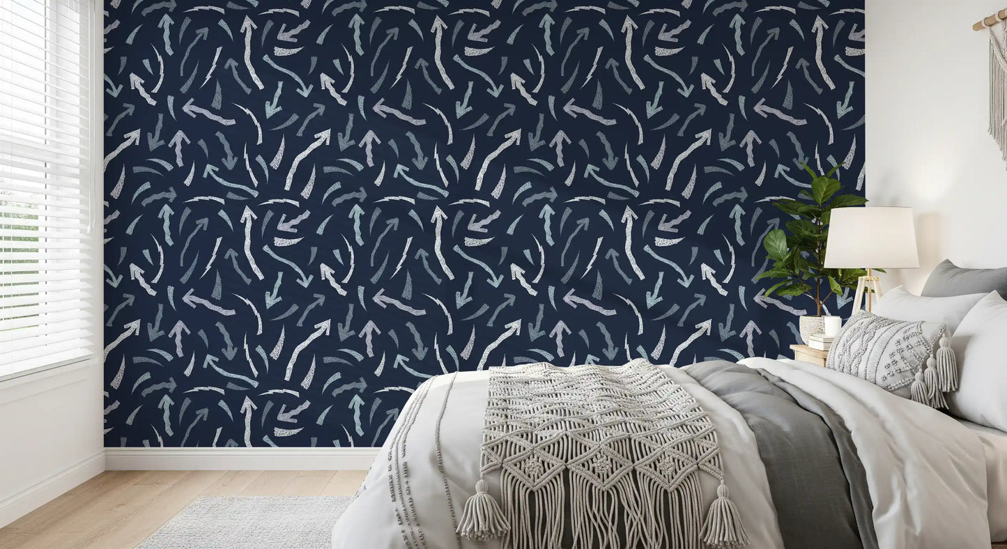 Crayon Scribble Arrows Wallpaper⁠