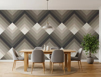 Tapet med tonalt chevron-mønster