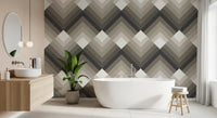Tapet med tonalt chevron-mønster
