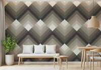 Tapet med tonalt chevron-mønster