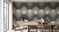 Tapet med tonalt chevron-mønster