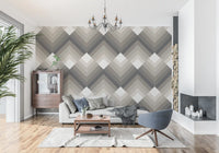 Tapet med tonalt chevron-mønster