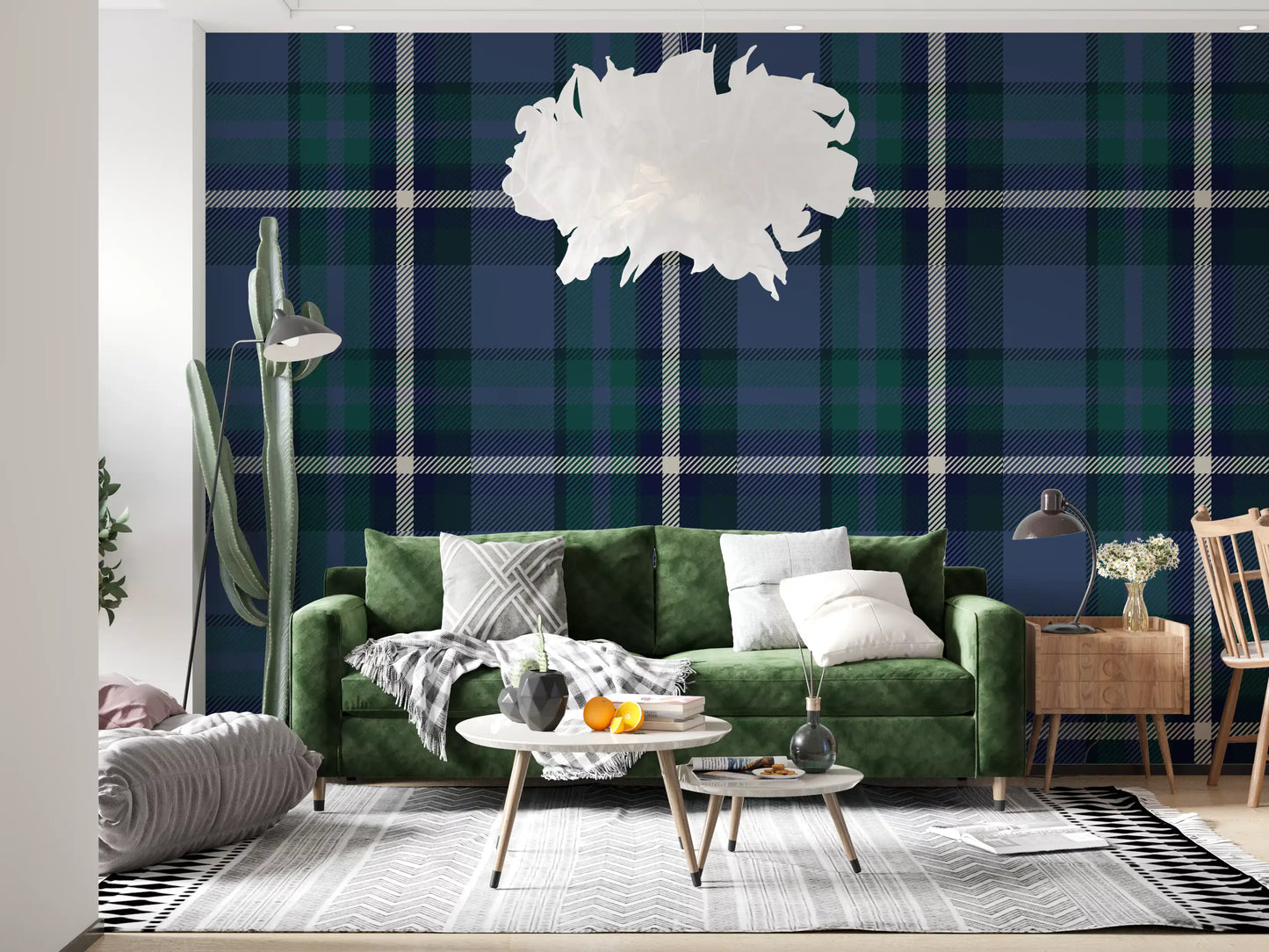 Papier peint à carreaux tartan Héritage