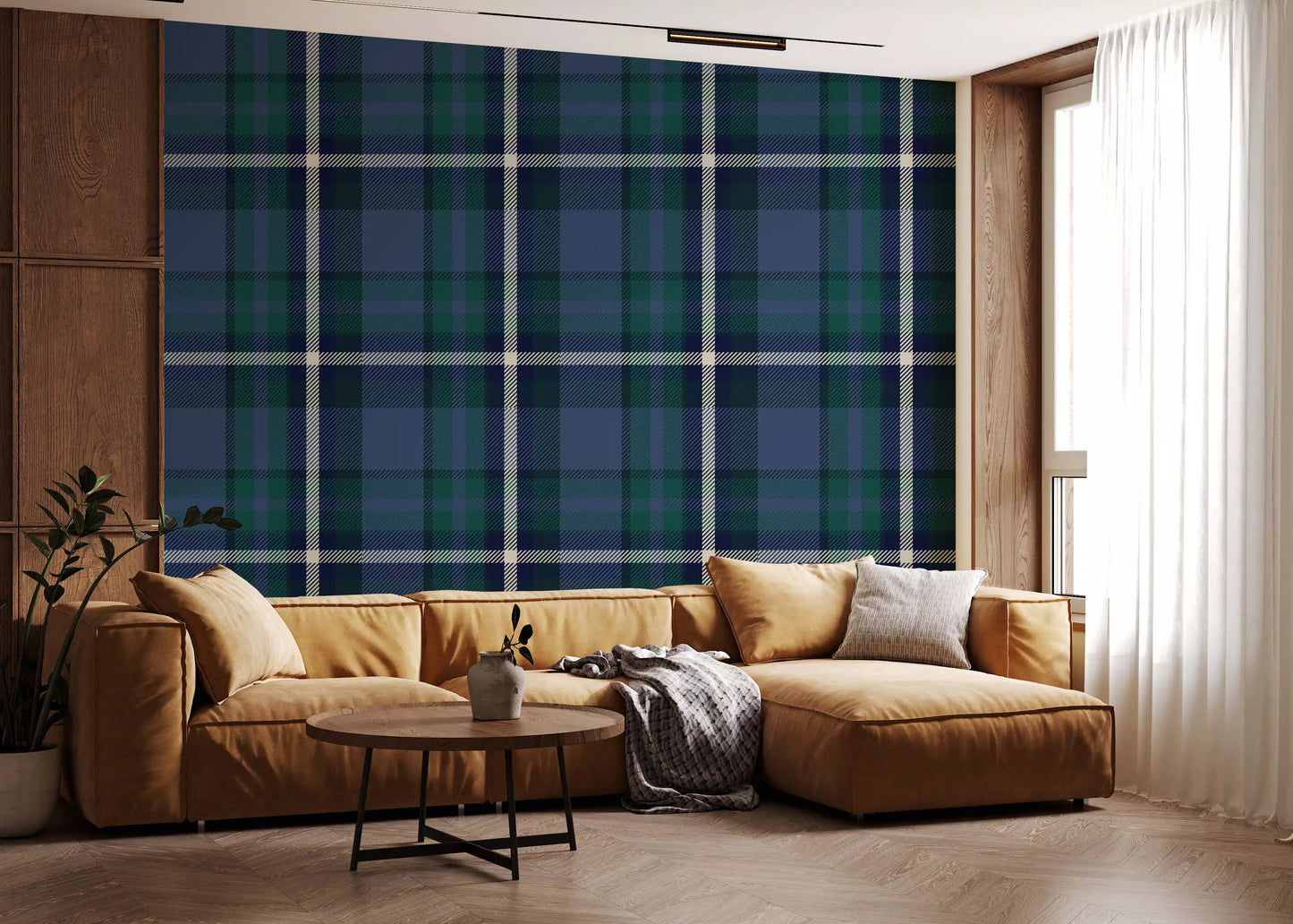 Papier peint à carreaux tartan Héritage