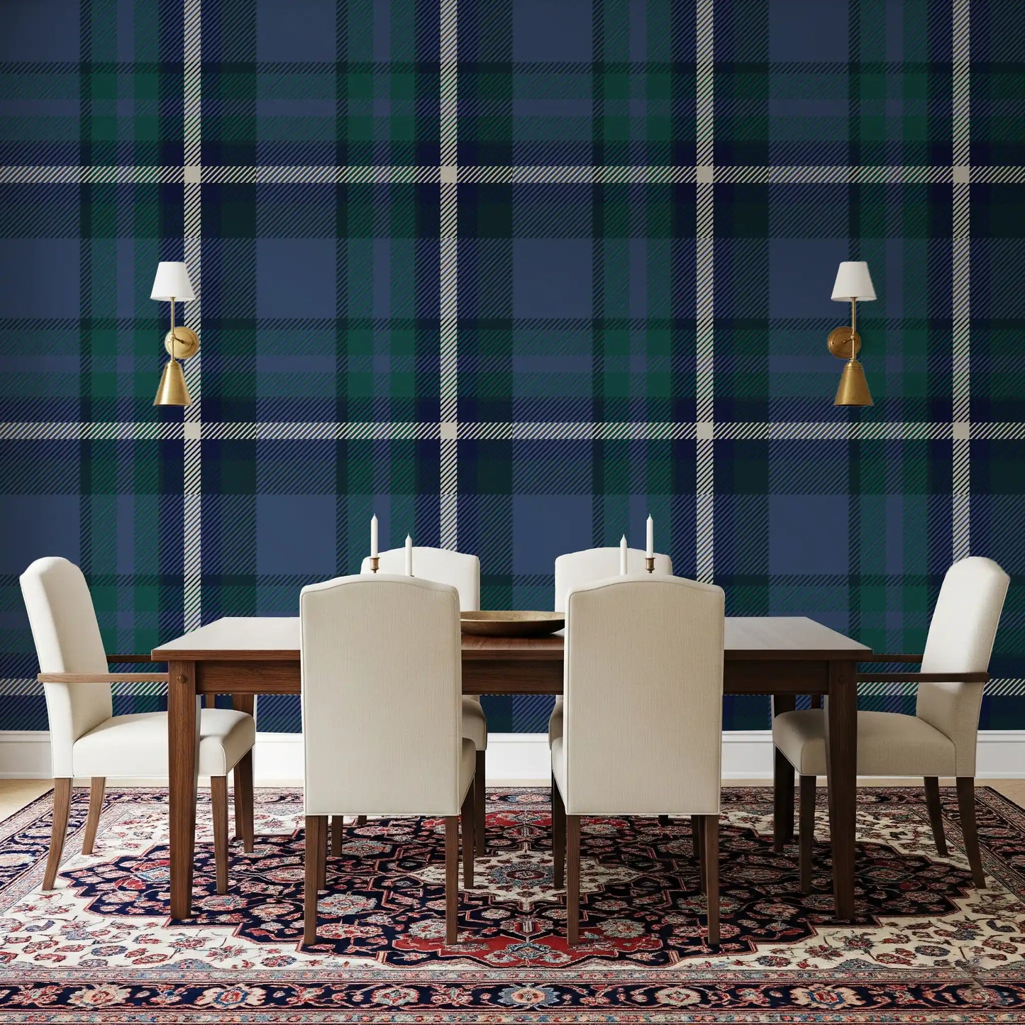 Papier peint à carreaux tartan Héritage