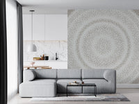 Murale da parete minimalista con motivo a onde di punti