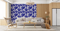 Abstract Cobalt Geometric Shapes Wallpaper⁠