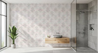 Tapet damasc gri minimalist, cu aspect periat