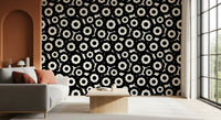 Papier peint à motif floral moderniste répétitif