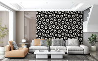 Papier peint à motif floral moderniste répétitif