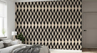 Monochrome geometrische Rauten-Tapete