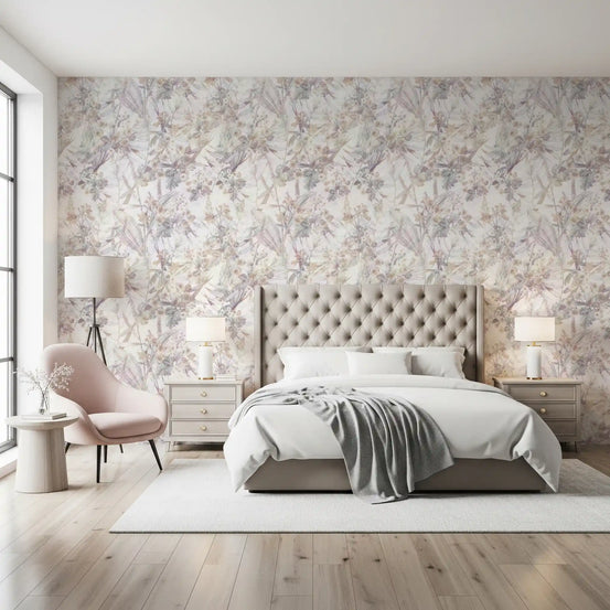 Ethereal Meadow Botanical Bloom Wallpaper⁠