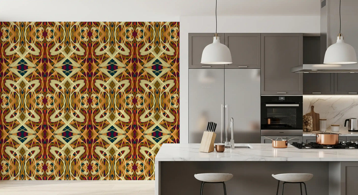 Lignes sinueuses du renouveau Art nouveau – Papier peint PRALINÉ