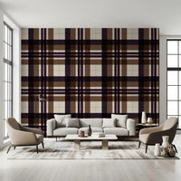 Klassische Tartan-Karo-Tapete