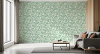 Papier peint abstrait « Arc Flow » vert sauge