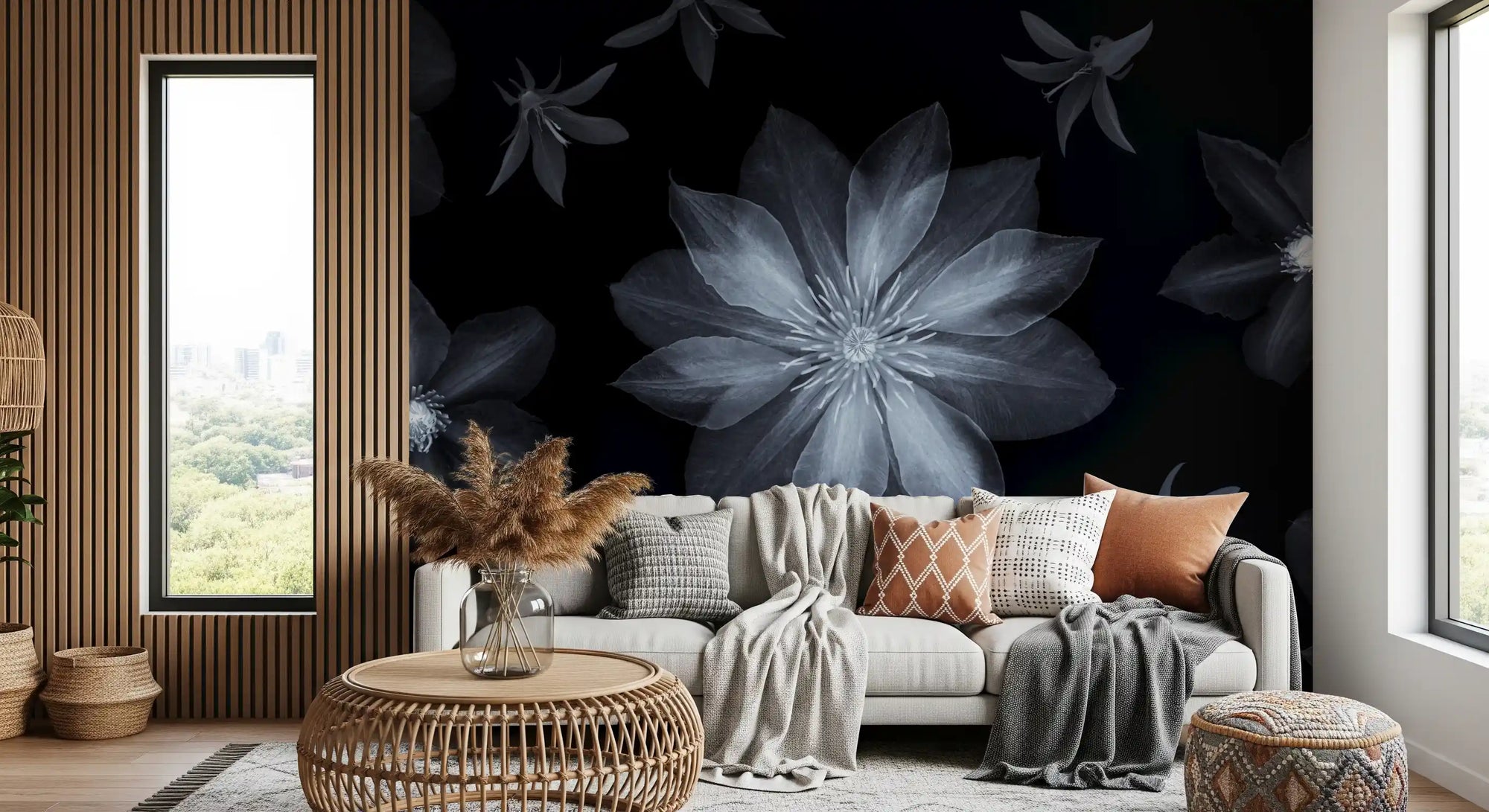 Ätherisches Nachtflora-Wandbild