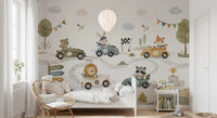 Animal Race Adventure Wall Mural