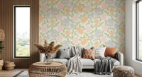 Whimsical Botanical Sketch Pattern Wallpaper⁠