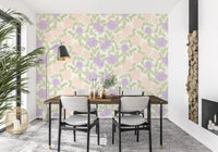 Soft Watercolor Hydrangea Garden Wallpaper⁠