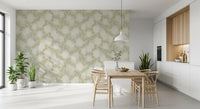 Ethereal Botanical White Bloom Wallpaper⁠