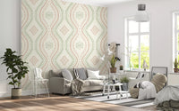 Falmet Ogee-damask – klassisk grandmillennial-tapet