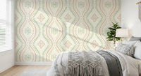 Falmet Ogee-damask – klassisk grandmillennial-tapet
